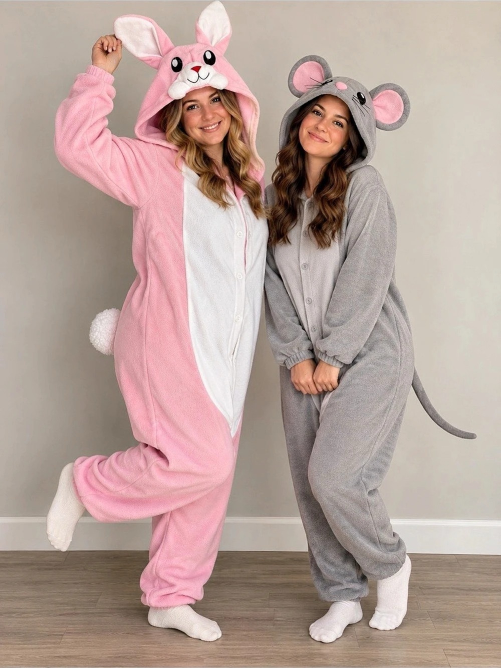 Oversized Bunny Onesie Pink Halloween costume or Onesie